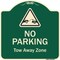 Signmission Designer Series-No Parking Tow Away Zone With Graphic, 18" x 18", G-1818-9815 A-DES-G-1818-9815 - alternate 1